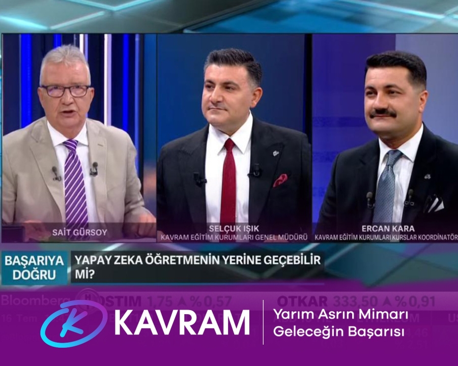 Genel Müdürümüz Sayın Selçuk Işık ve Kurslar Koordinatörümüz Sayın Ercan Kara, Bloomberg HT ekranlarında yayınlanan Başarıya Doğru programına konuk oldular
